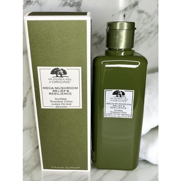 ORIGINS Mega-Mushroom Relief & Resilience Soothing Treatment Lotion 6.7 oz 200ml - Picture 1 of 7